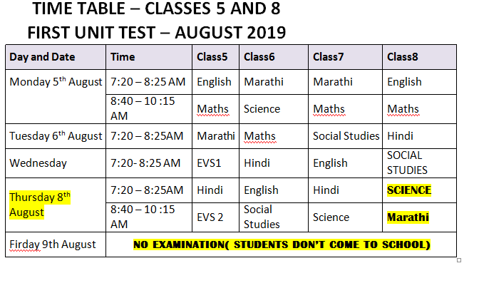 time table2